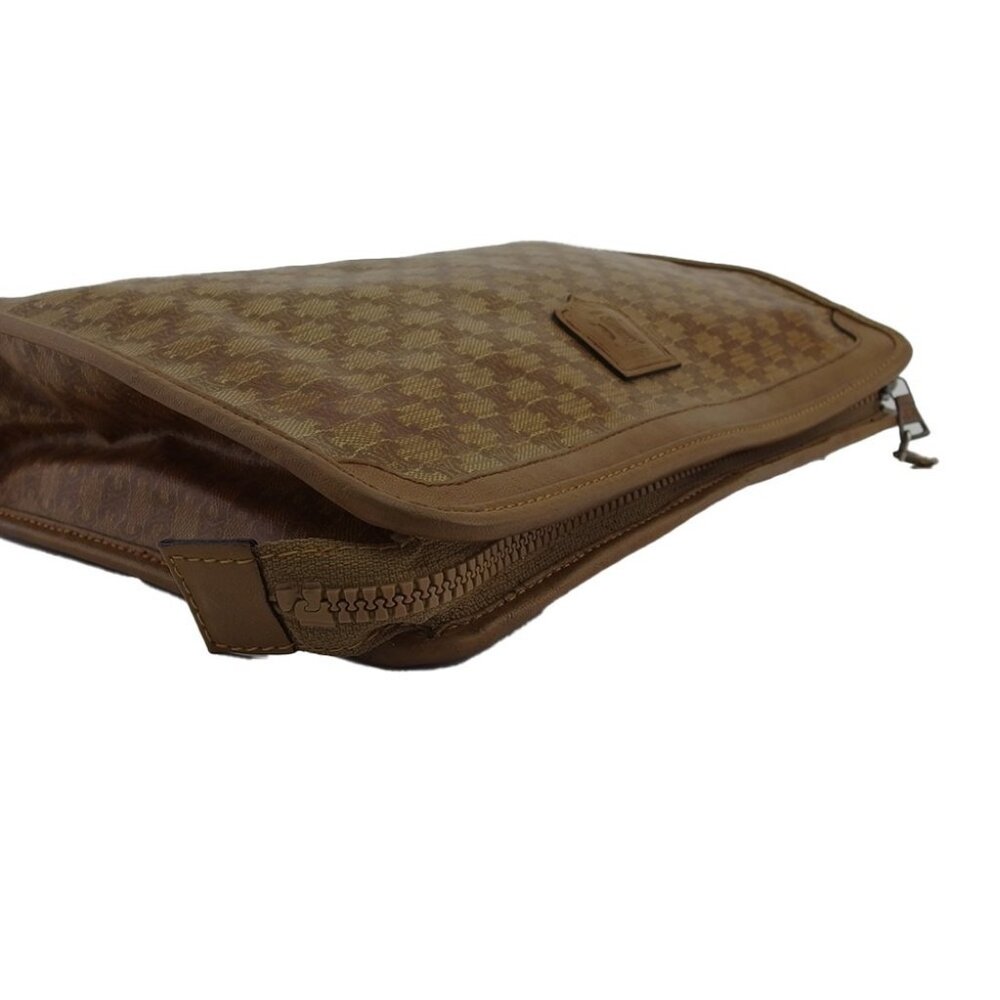 CELINE Clutch bag Beige brown Women Authentic secondhand